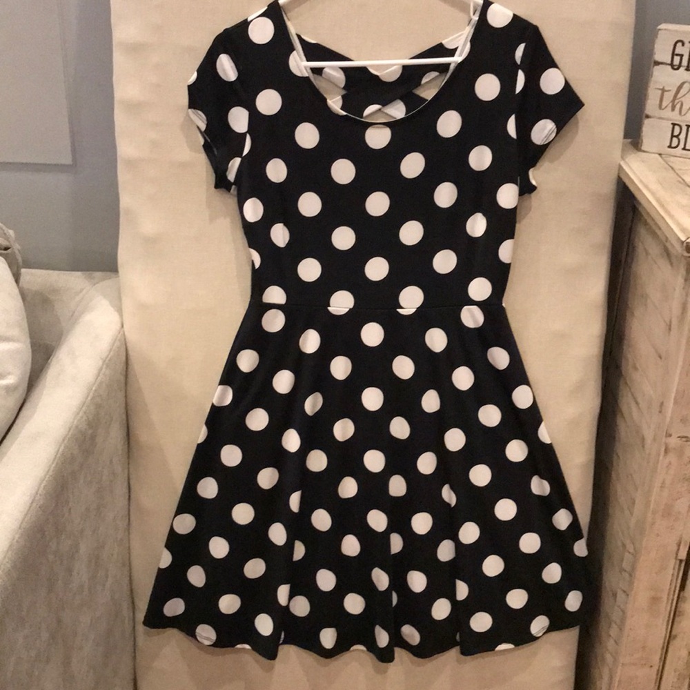 A Line Polka Dot Dress